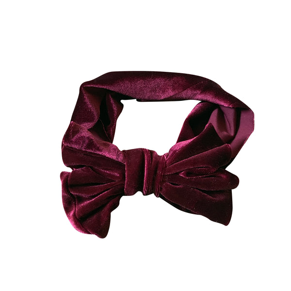 Velvet Bow Headband