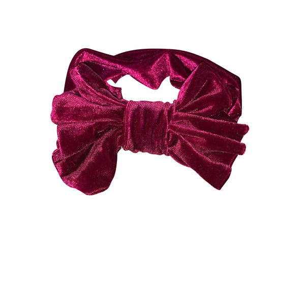 Velvet Bow Headband